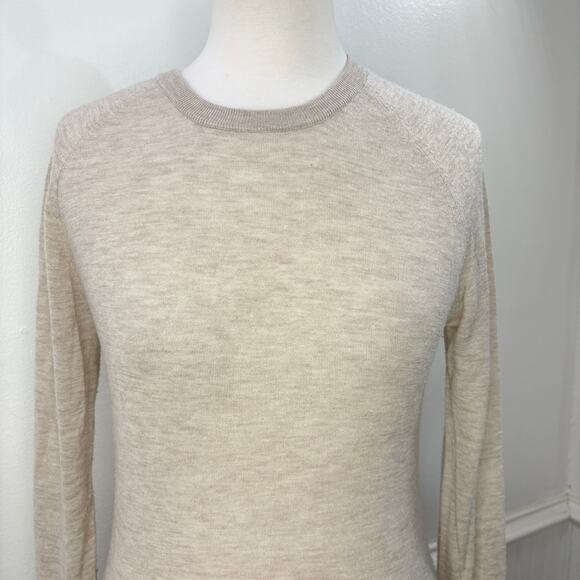 Giada Forte Size US 6 Raglan Sweater 100% Cashmere Neutral Old Money Minimalist - Picture 8 of 13